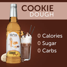 Jordan's Skinny Syrups cookie dough syrup label shows gluten-free ingredients