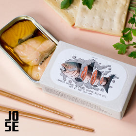 Jose Gourmet smoked salmon on toast, an elegant, convenient protein boost.