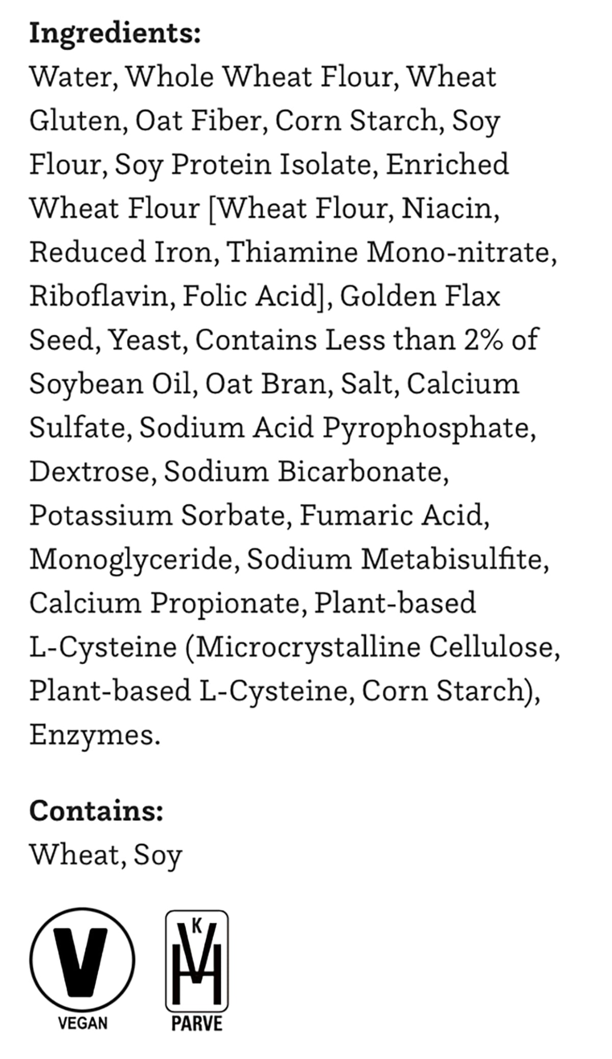Joseph's Flax Pita cross-section highlights omega-3 ALA content