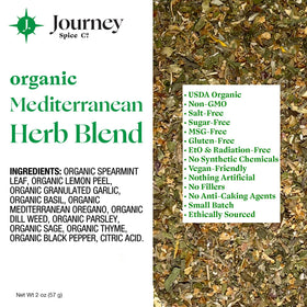 Journey Spice Co. Used on roasted potatoes for bright Mediterranean flavor