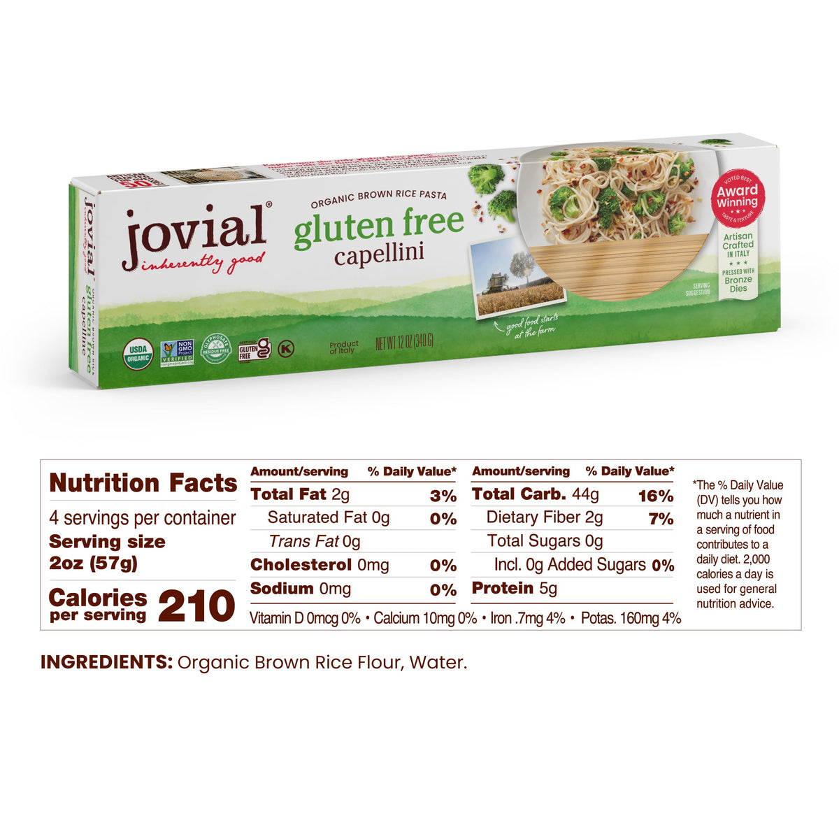 Jovial capellini pasta cooking action ideal for light, saucy dishes