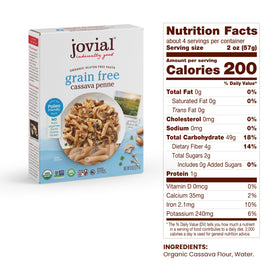 Jovial Cassava Pasta Orzo ready to pair with light olive oil and herbs