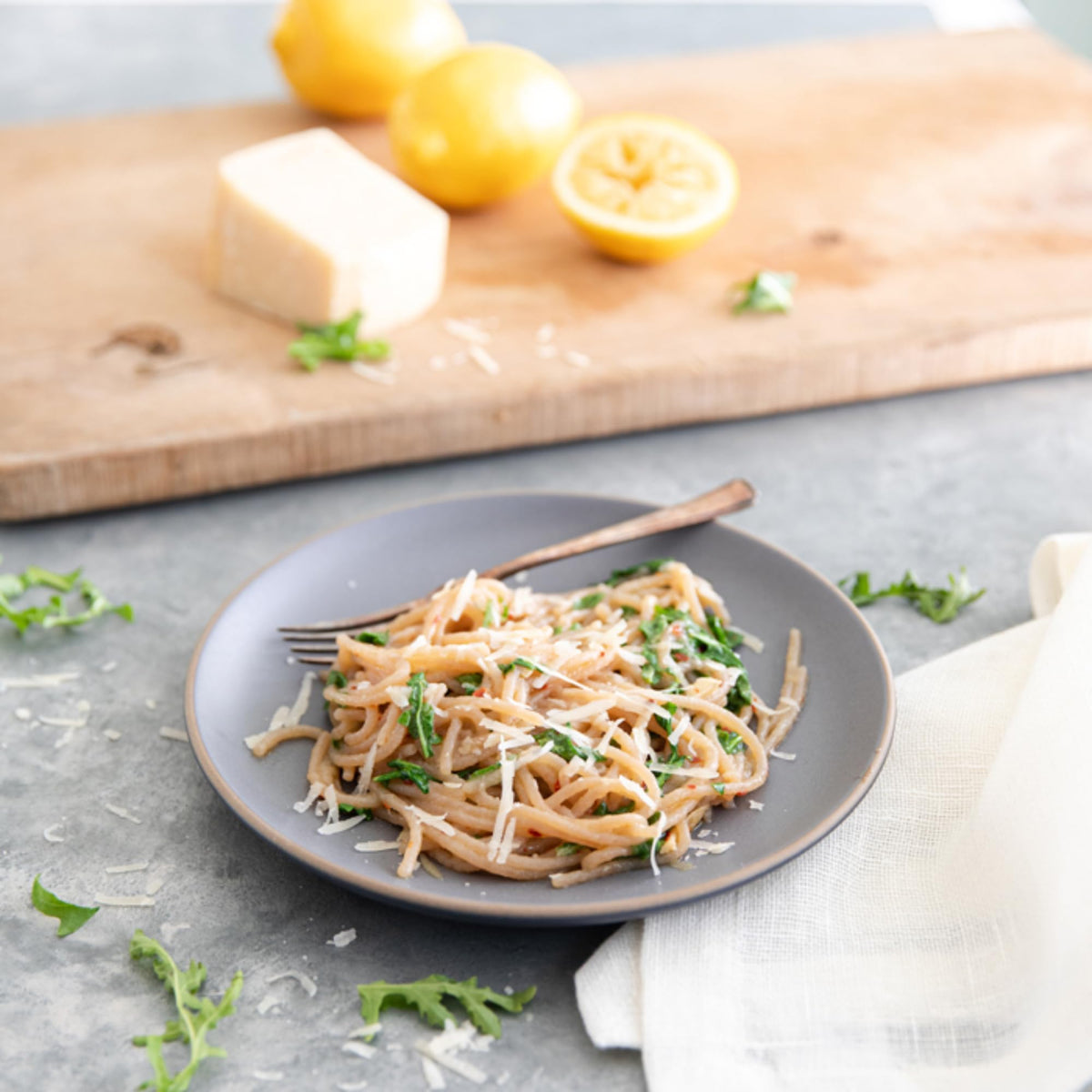 Cooked Jovial Cassava Spaghetti plated with sauce and texture appeal.