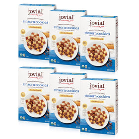 Jovial Organic Einkorn Checkerboard Cookies pack shot highlighting organic ingredients and small-batch artistry