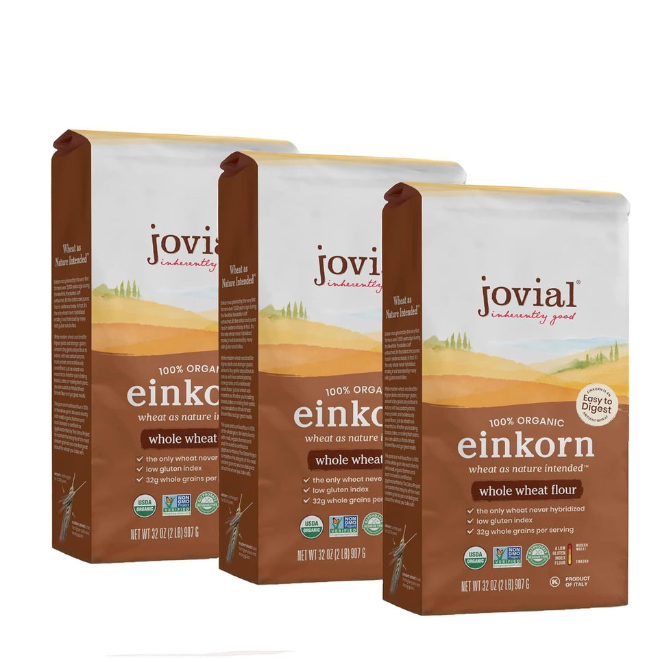 Jovial Einkorn flour bag for sourdough and rustic bread