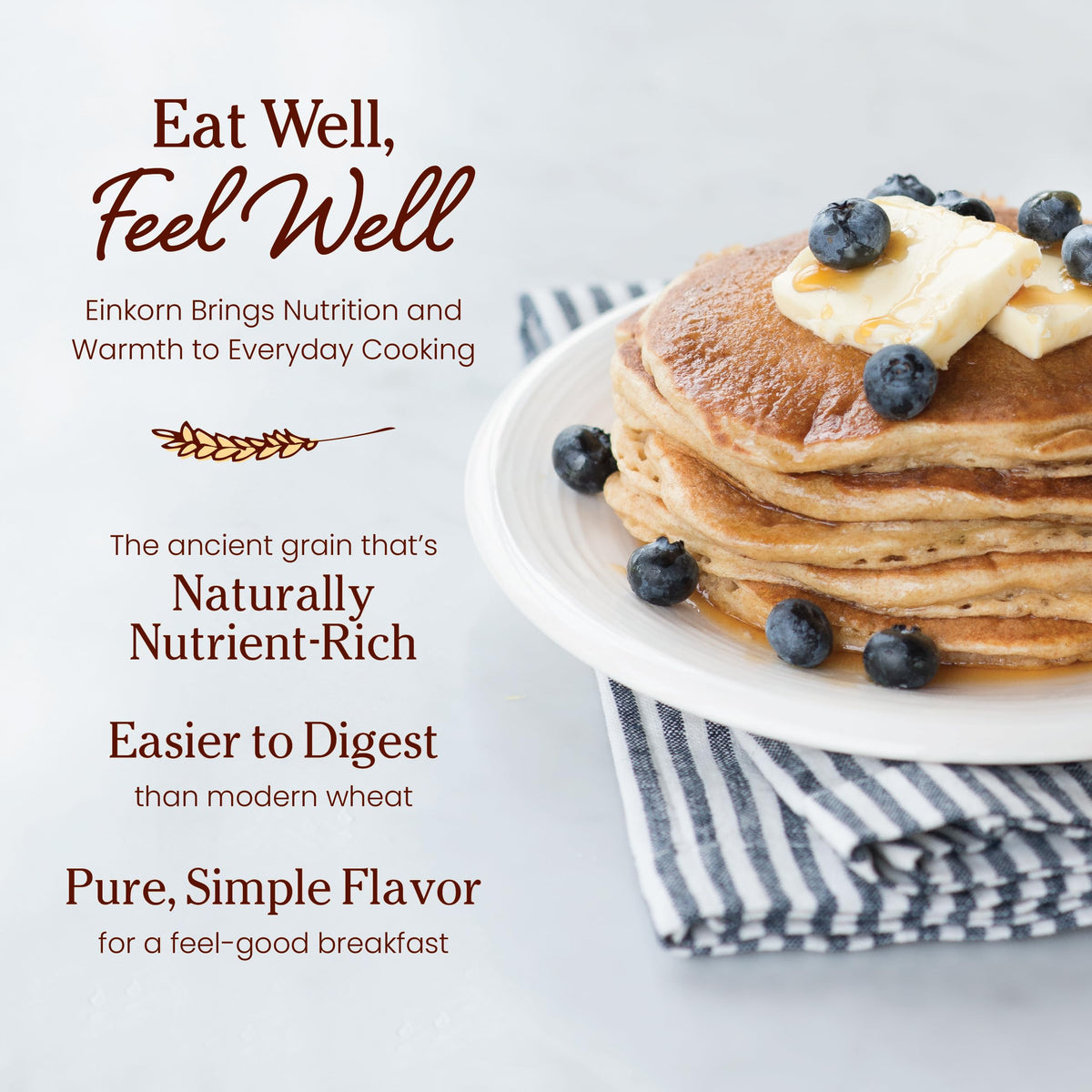 Jovial Einkorn Pancake Mix waffles cooking in a hot waffle iron.