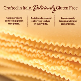Gluten-free certification badge near Jovial pasta.