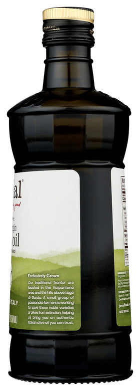 Jovial Organic EVOO on a wooden table ready to cook