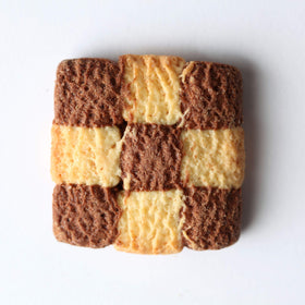 Jovial organic einkorn cookies close-up highlighting chocolate-vanilla swirl