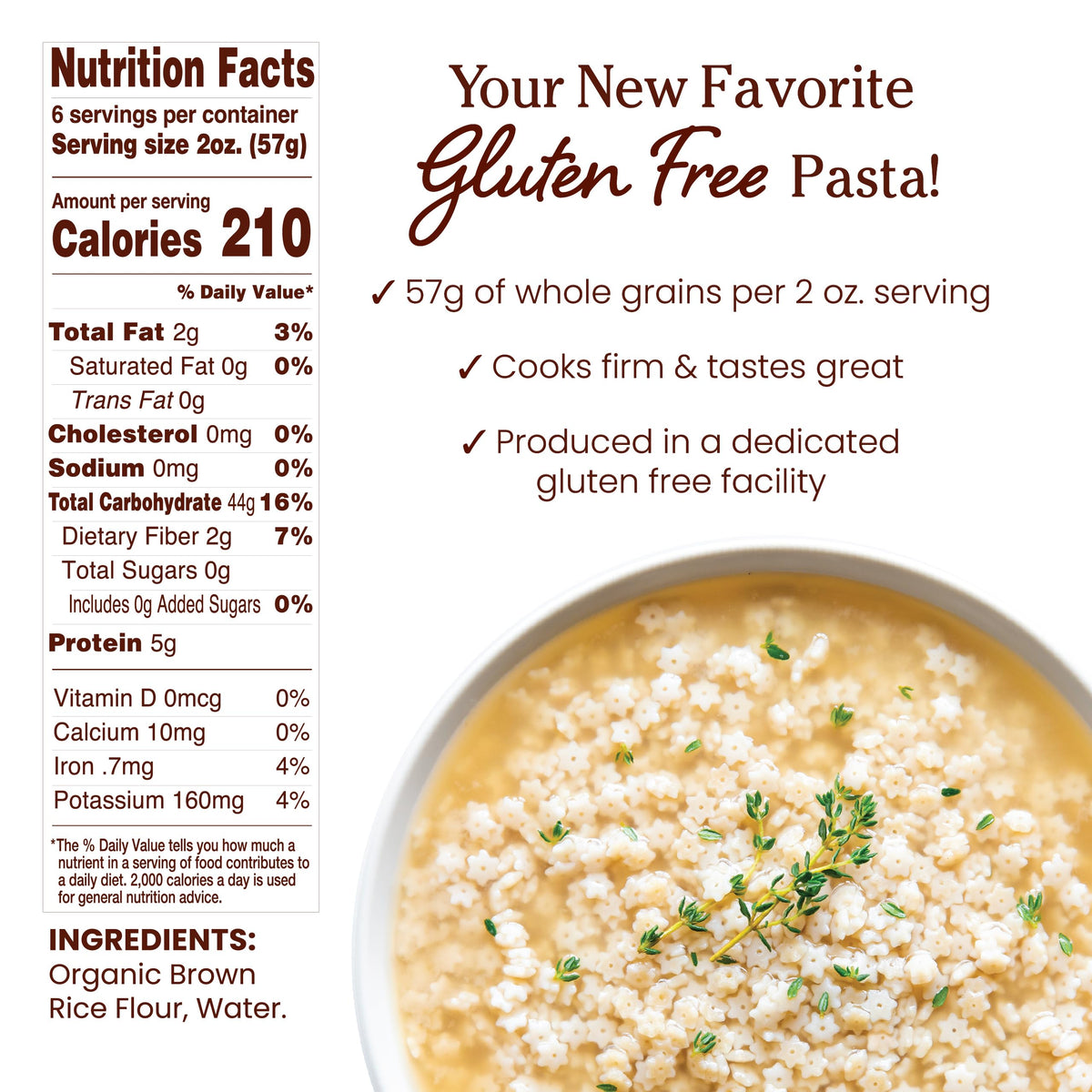 Jovial Stelline star-shaped dry pasta adds playful texture to kids’ meals.