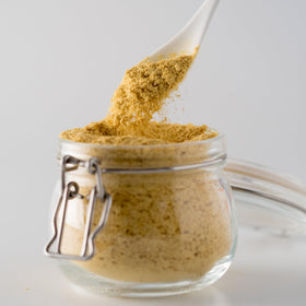 Jovvily Nutritional Yeast Flakes packaging sits ready for pantry storage.
