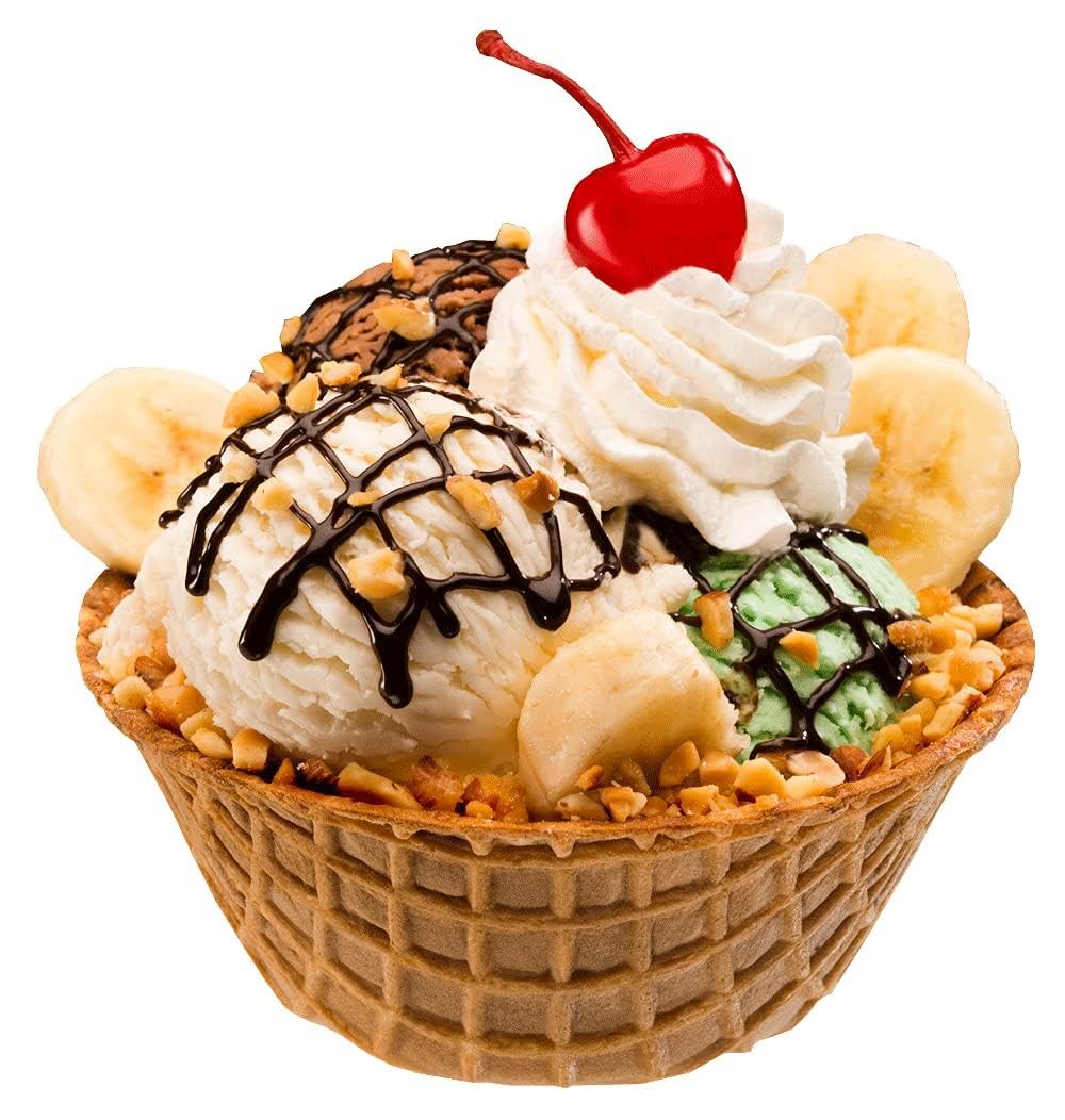 Family enjoys Joy Waffle Bowl dessert moment together