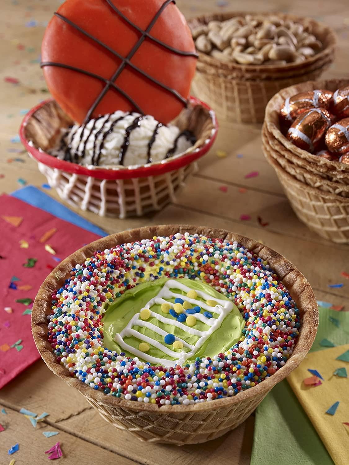 Joy Waffle Bowl offers a versatile dessert option for ice cream