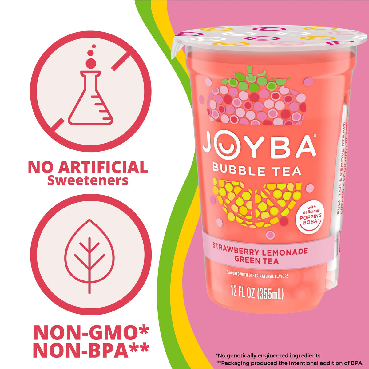 JOYBA fruity aroma and vibrant color in a pour shot.