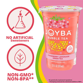 JOYBA fruity aroma and vibrant color in a pour shot.