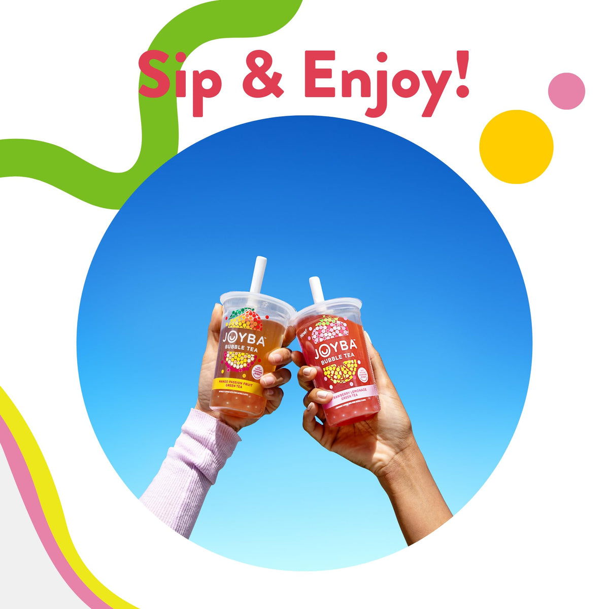 Joyba On-the-go straw demonstrating easy sipping.