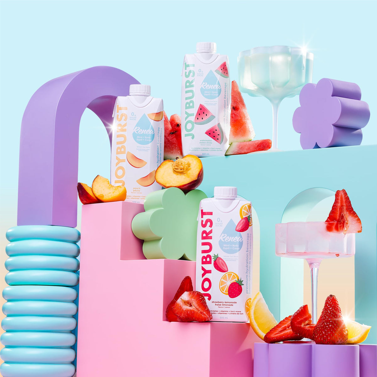 Joyburst Zero-sugar formula supports keto-friendly hydration without calories.