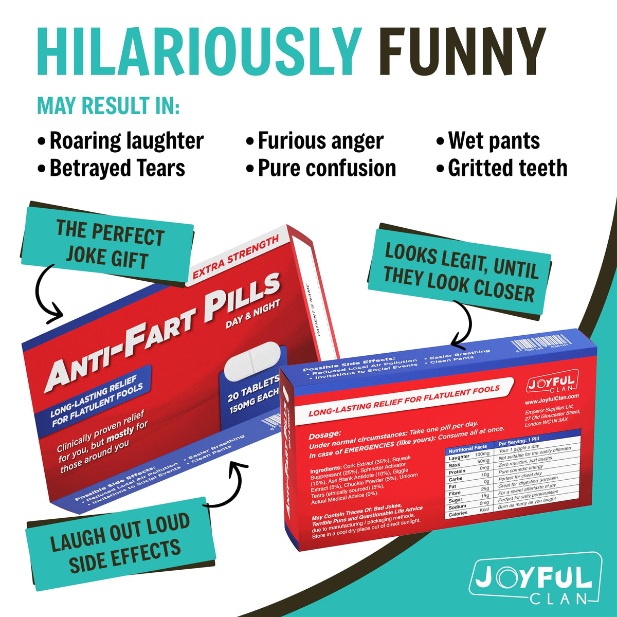 Joyful Clan dispensary bag used to reveal a playful surprise.