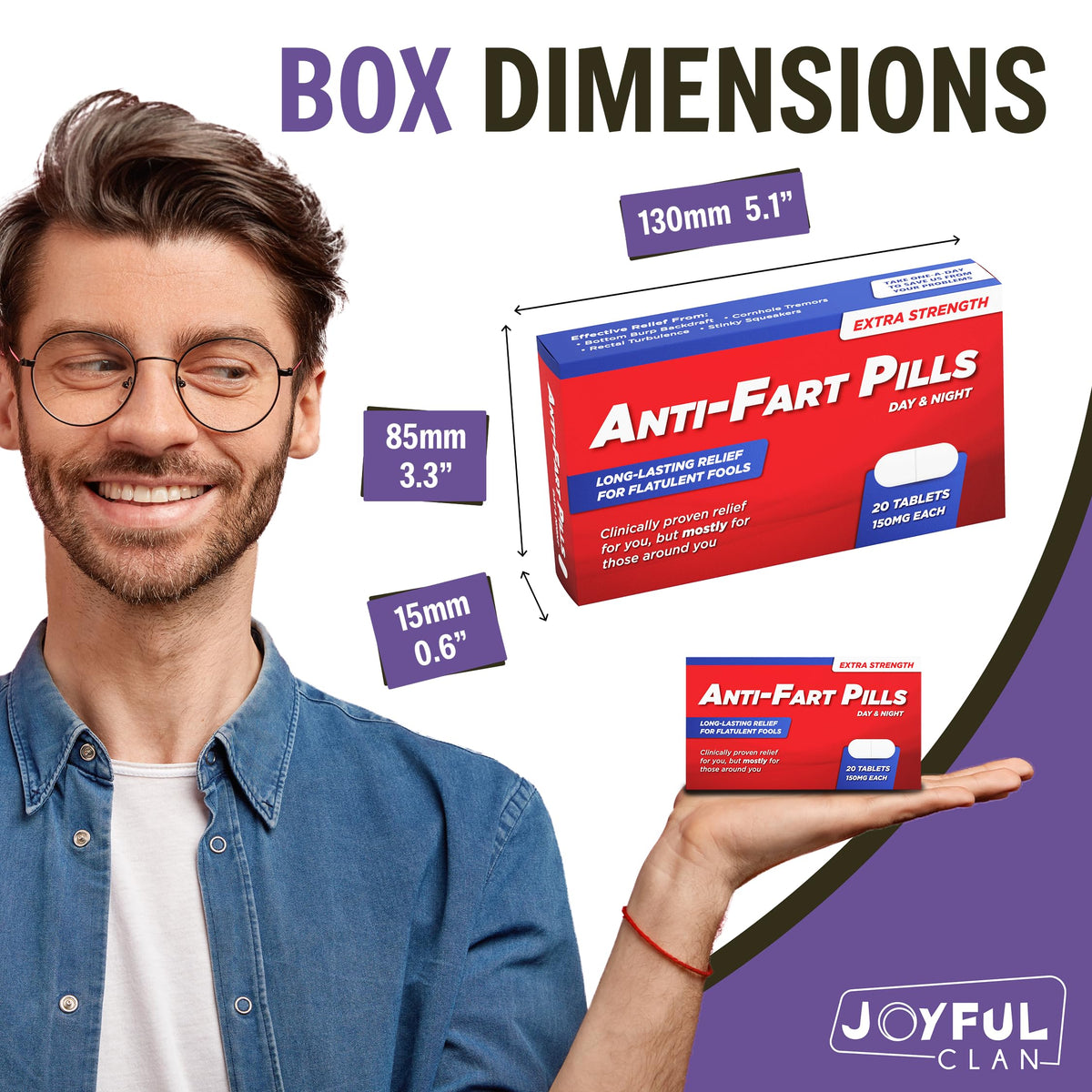 Joyful Clan gag gift pack showcasing perfect birthday prank moments.