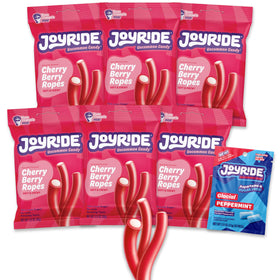 JOYRIDE Cherry Berry Ropes bundle front view, a convenient low-calorie snack.