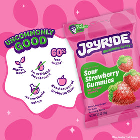 Joyride Glacial Peppermint Gum pack inner details showcasing mint flavor.