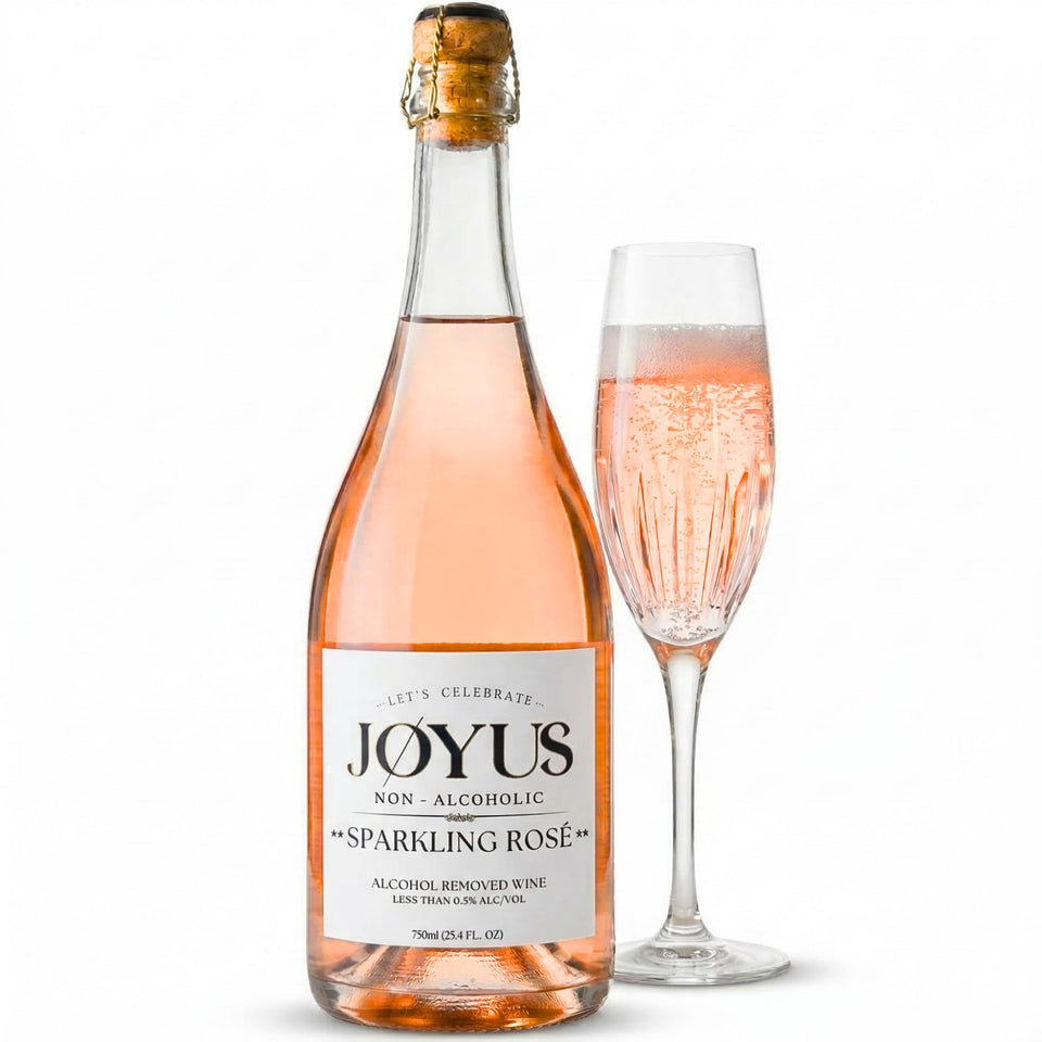 Joyus Sparkling Rosé bottle for celebrations with a crisp, dry finish.