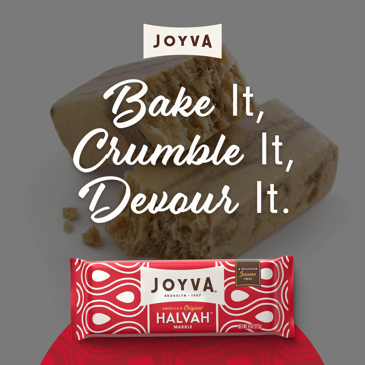 Joyva Halvah Marble on cheese board; pairs well with fruit.