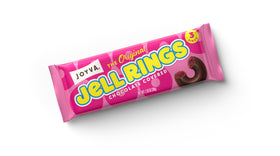 Joyva Original Jell Rings box with three-pack display, perfect for gifting.