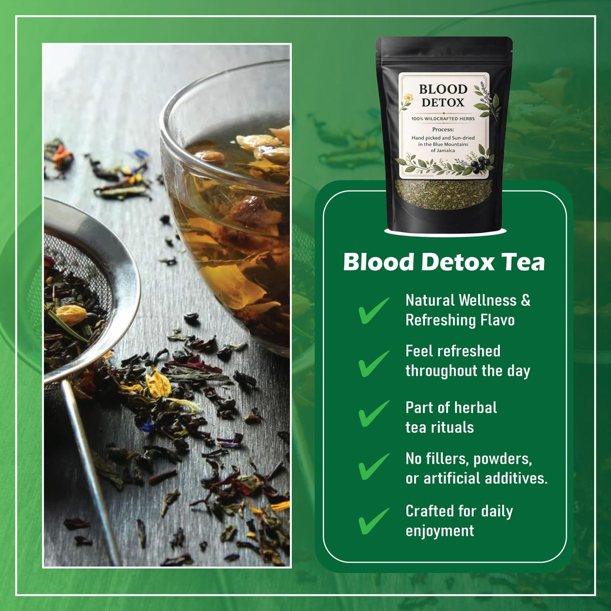 JRR Blood Detox Tea Jamaica cinnamon-sticks highlight warm, comforting cup moments
