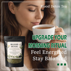 JRR Blood Detox Tea Jamaica lotus-flower focus suggesting soothing, caffeine-free refreshment