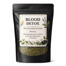 JRR Blood Detox Tea Jamaica packaging showing premium loose-leaf blend for daily rituals