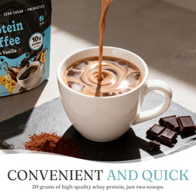 Vanilla splash on the drink creates a rich flavor without artificial additives