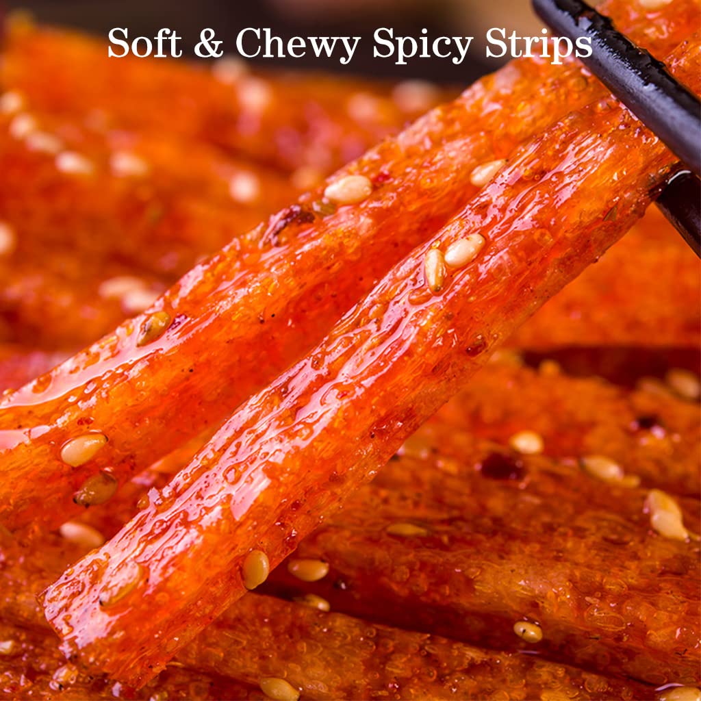 JTEDZI Latiao strips served in a bowl during a casual gathering with friends.