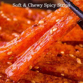 JTEDZI Latiao strips served in a bowl during a casual gathering with friends.