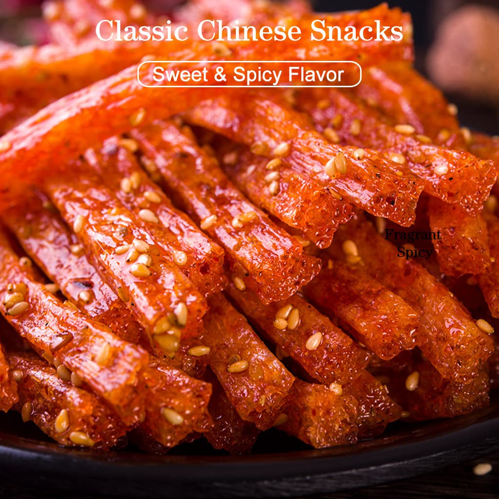 JTEDZI Latiao spicy strips vegan gluten snack ready for cooking and snacking.