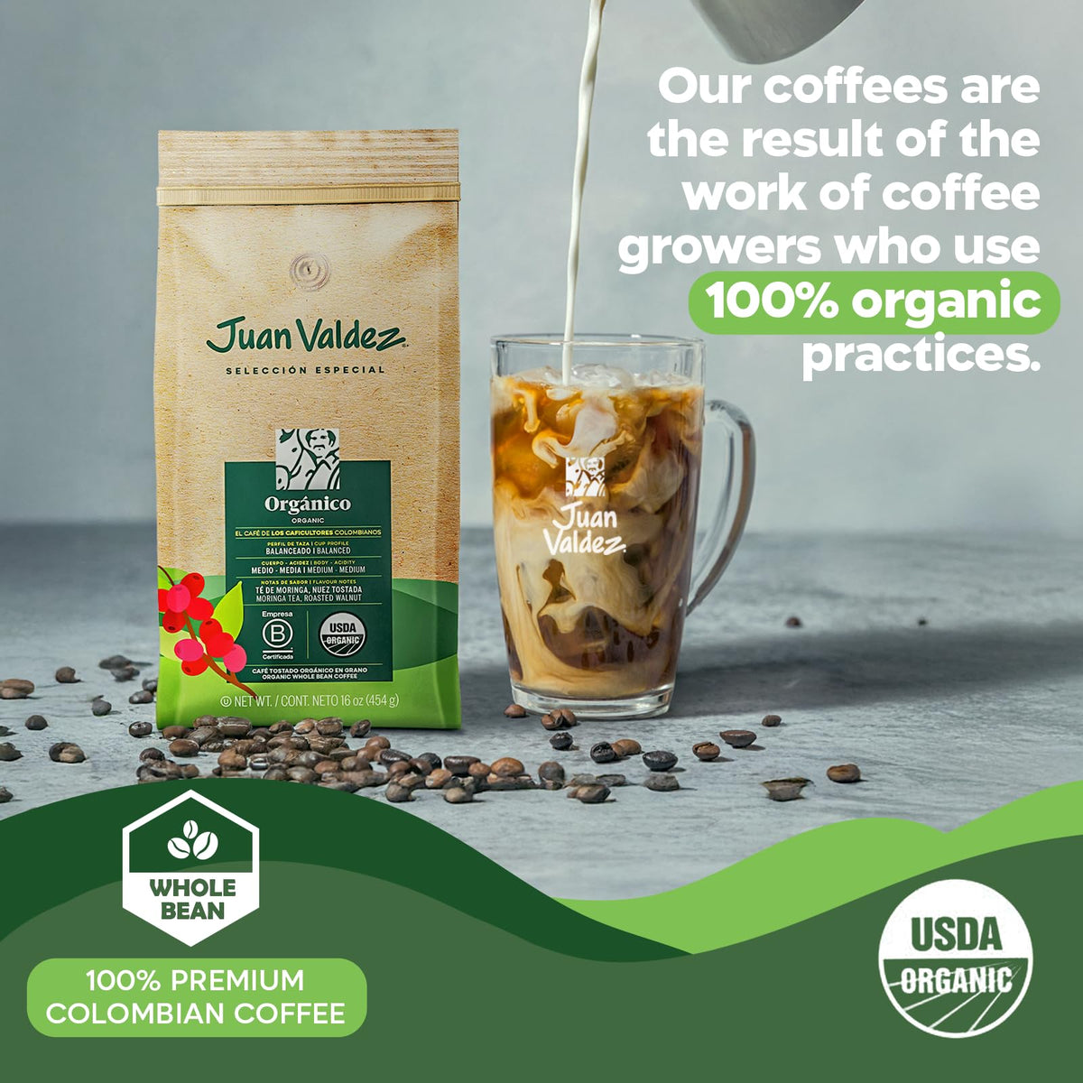 Juan Valdez Balanced Roast Aroma—rich scent and even flavor for pour-over or French press.