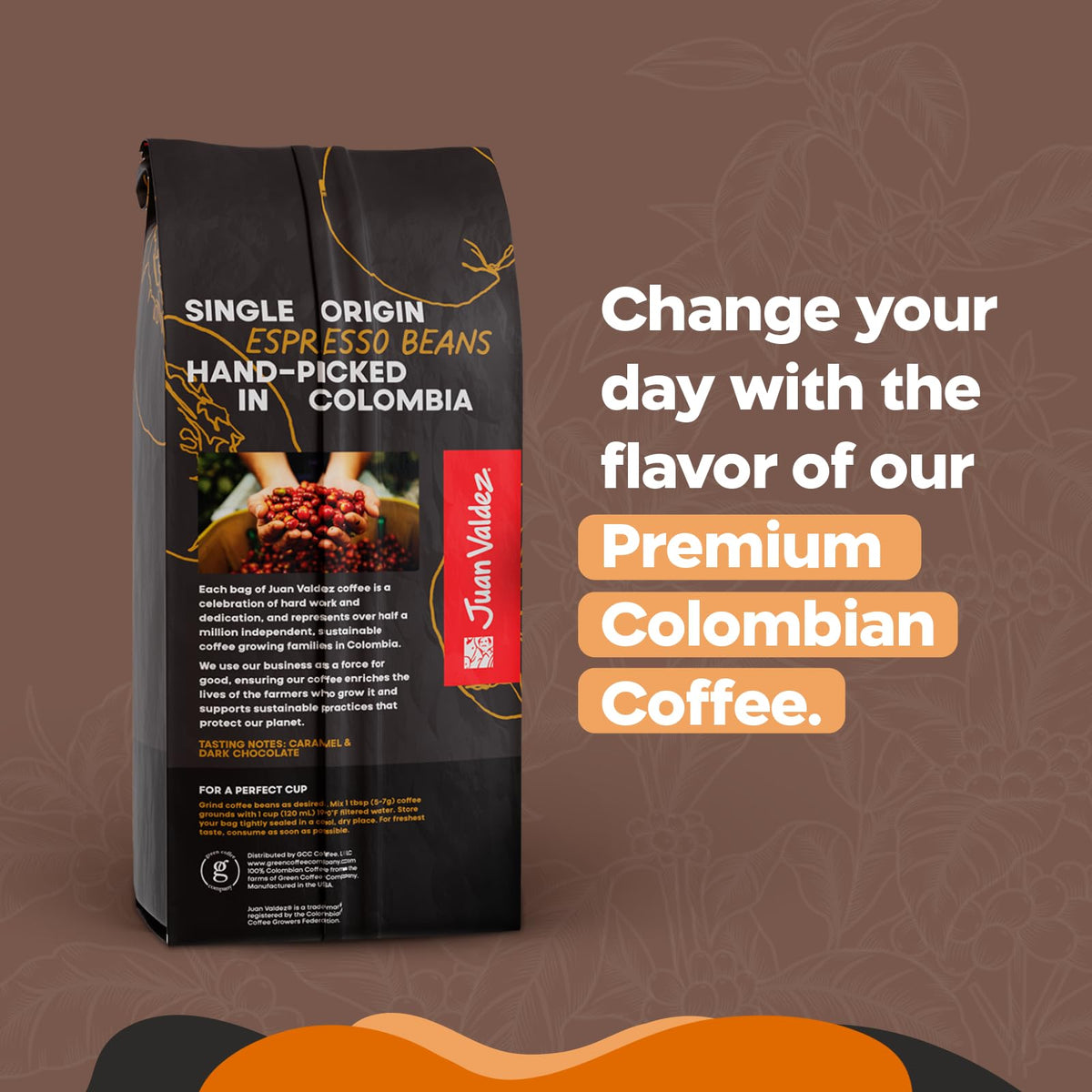 Juan Valdez Brew method espresso—ideal for espresso machines and moka pots