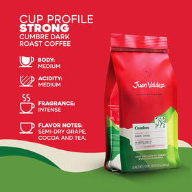 Juan Valdez Cumbre pour-over brewing emphasizes delicate acidity and aroma