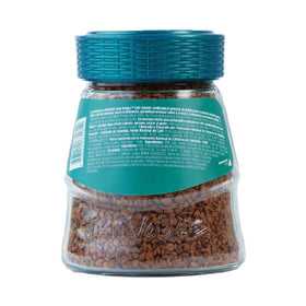Steaming cup of Juan Valdez decaf coffee ready to enjoy