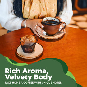Juan Valdez Nutty Notes Profile—roasted nuts accent for a comforting finish.