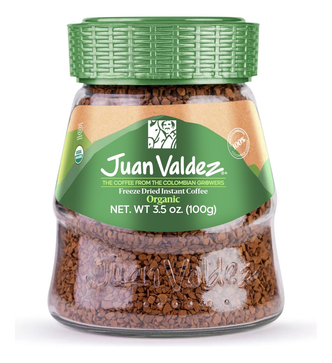 Juan Valdez Organic freeze-dried coffee in a 3.5 oz bag yields quick, aromatic mornings.
