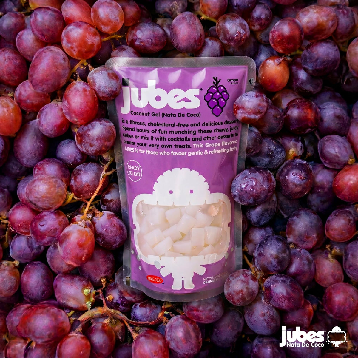 Jubes Nata De Coco smoothie addition offers playful texture and flavor.
