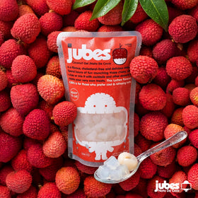Jubes Nata De Coco yogurt topping delivers creamy-yet-chewy contrast.