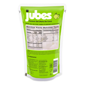Jubes Pandan jelly cubes pairing with fruit teas and desserts.
