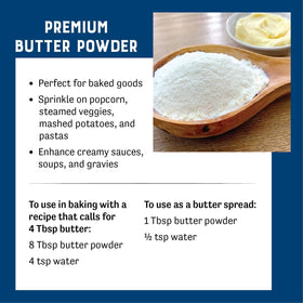 Judee's Butter Powder offers keto-friendly flavor boost for savory and sweet recipes.
