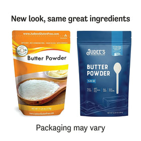 Judee's Butter Powder blends into dry mix for versatile cooking and baking outcomes.
