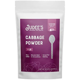 Judee's Cabbage Powder packaging in a resealable pouch for long-lasting freshness.