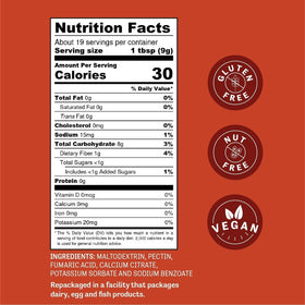 Ingredients closeup showing pectin and stabilizers for reliable gelling
