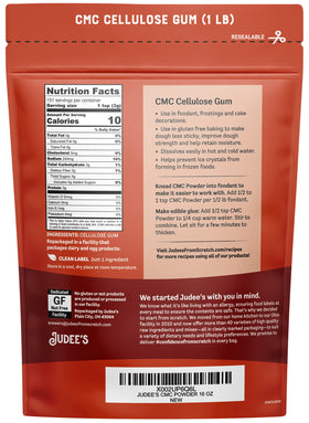 Judee's Gluten Free CMC Powder improves gluten-free dough handling for smoother rolling