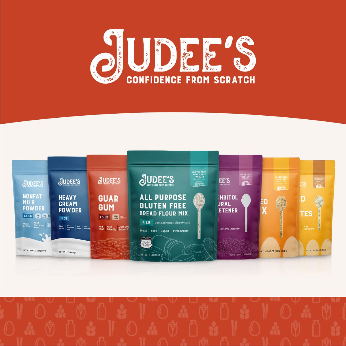 Judee's Gluten Free CMC Powder versatile kitchen use for fondant and glazes